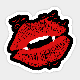 Vampire kiss Sticker